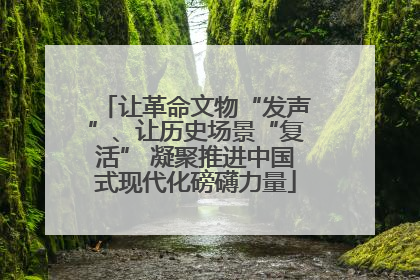 让革命文物“发声”、让历史场景“复活” 凝聚推进中国式现代化磅礴力量