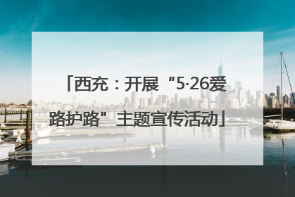 西充：开展“5·26爱路护路”主题宣传活动