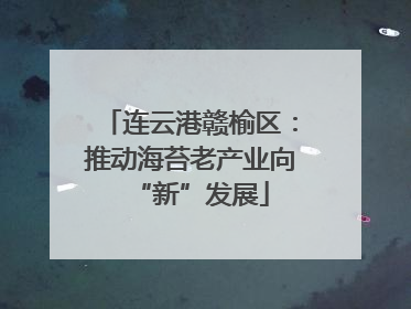连云港赣榆区：推动海苔老产业向“新”发展