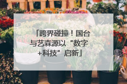 跨界碰撞！国台与艺森源以“数字+科技”启新
