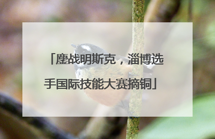 鏖战明斯克，淄博选手国际技能大赛摘铜