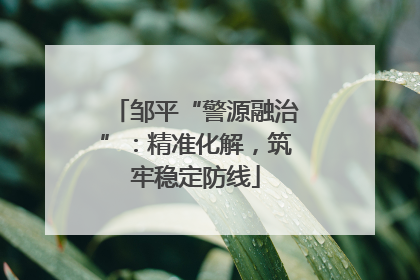 邹平“警源融治”：精准化解，筑牢稳定防线