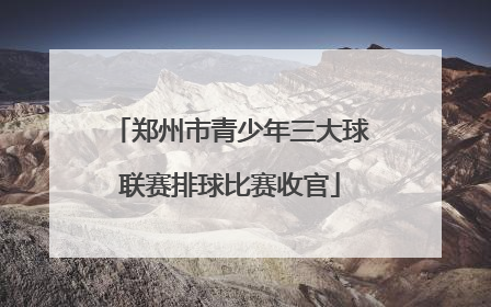 郑州市青少年三大球联赛排球比赛收官