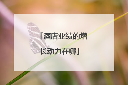 酒店业绩的增长动力在哪
