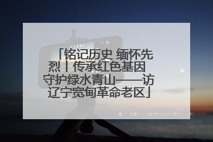 铭记历史 缅怀先烈丨传承红色基因 守护绿水青山——访辽宁宽甸革命老区