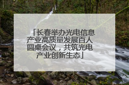 长春举办光电信息产业高质量发展百人圆桌会议，共筑光电产业创新生态