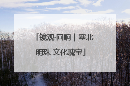 镜观·回响｜塞北明珠 文化瑰宝