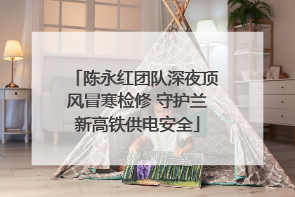 陈永红团队深夜顶风冒寒检修 守护兰新高铁供电安全