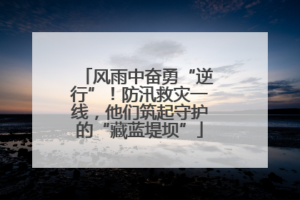 风雨中奋勇“逆行”！防汛救灾一线，他们筑起守护的“藏蓝堤坝”