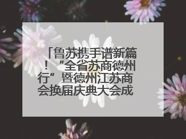 鲁苏携手谱新篇！“全省苏商德州行”暨德州江苏商会换届庆典大会成功举办