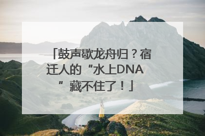 鼓声歇龙舟归？宿迁人的“水上DNA”藏不住了！