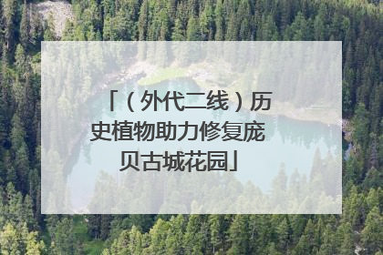 （外代二线）历史植物助力修复庞贝古城花园