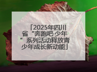2025年四川省“奔跑吧·少年”系列活动释放青少年成长新动能