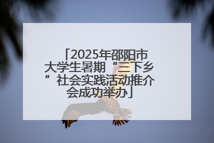 2025年邵阳市大学生暑期“三下乡”社会实践活动推介会成功举办