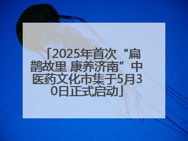 2025年首次“扁鹊故里 康养济南”中医药文化市集于5月30日正式启动