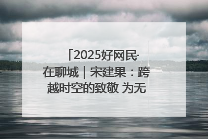 2025好网民·在聊城｜宋建果：跨越时空的致敬 为无名烈士“正名”