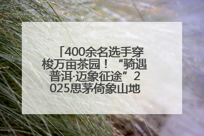 400余名选手穿梭万亩茶园！“骑遇普洱·迈象征途”2025思茅倚象山地自行车赛圆满举行