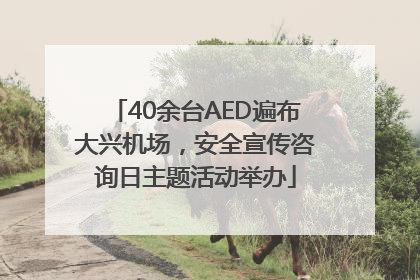 40余台AED遍布大兴机场，安全宣传咨询日主题活动举办