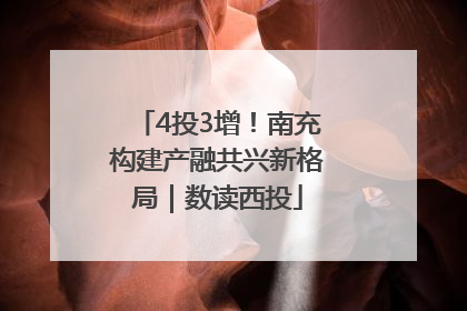 4投3增！南充构建产融共兴新格局｜数读西投